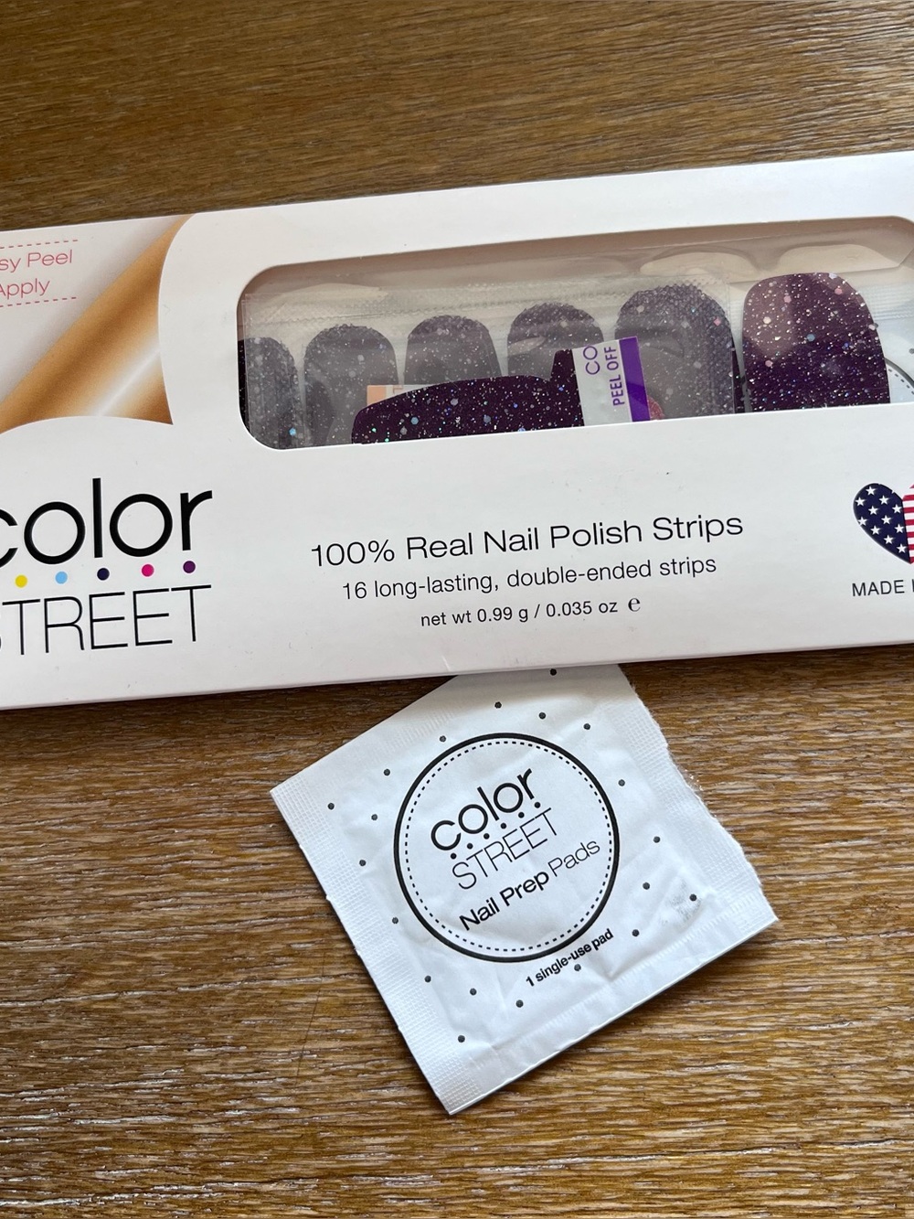 Color Street Bordeaux Glitz Nail Polish Strips